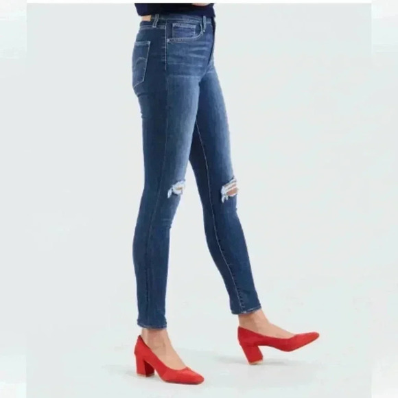 Levi's® Premium 721 HIGH RISE SKINNY WOMEN'S JEANS size 27 - Picture 3 of 16